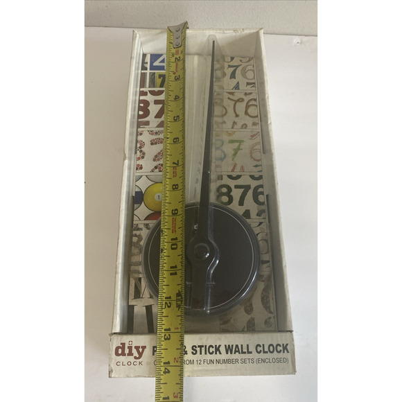 DIY Peel & Stick Wall Clock Choose From 12 Fun Number Sets (Enclosed) NEW 12" - Picture 8 of 9